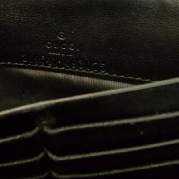 Gucci Guccissima Black Leather Chain Wallet - Picture 5 of 5